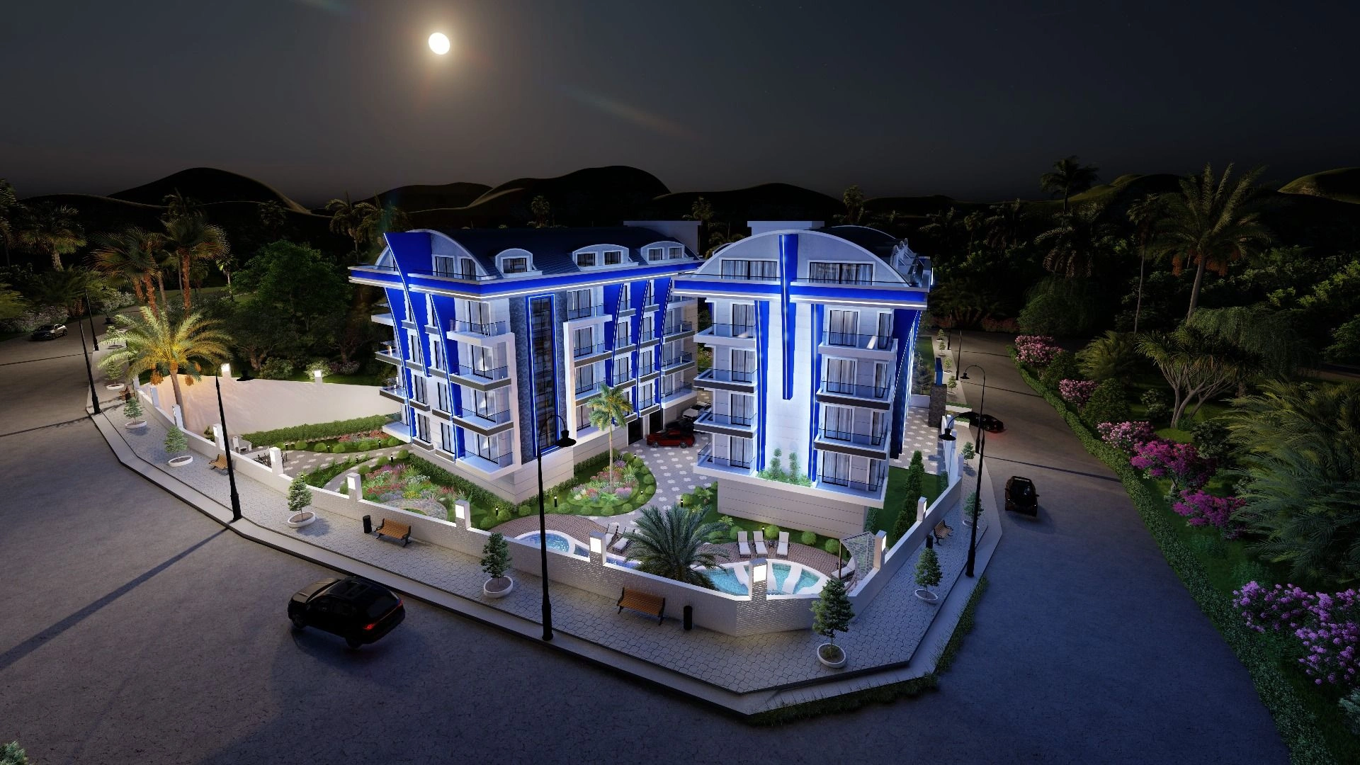 Alanya'nın Payallar bölgesindeki kompleks