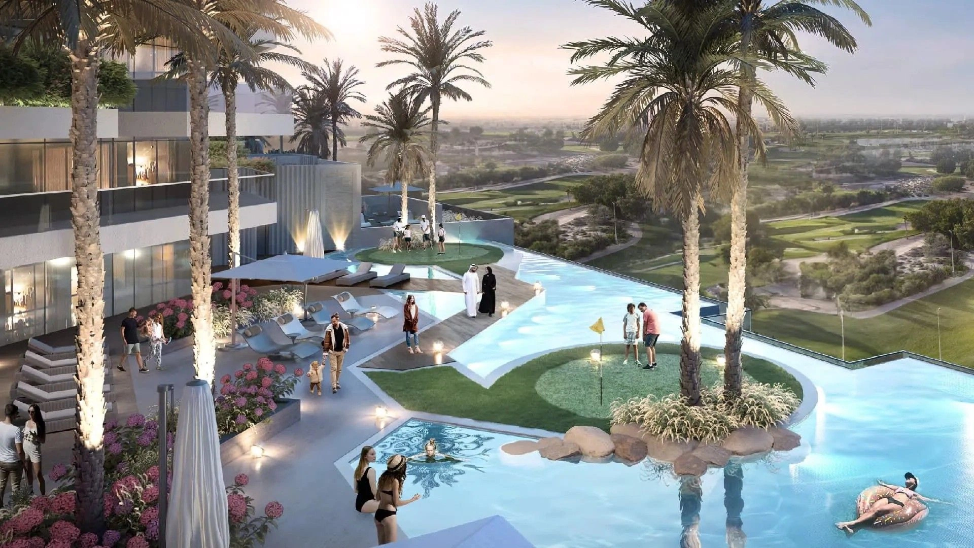 New premium residential complex in the Damac Hills area