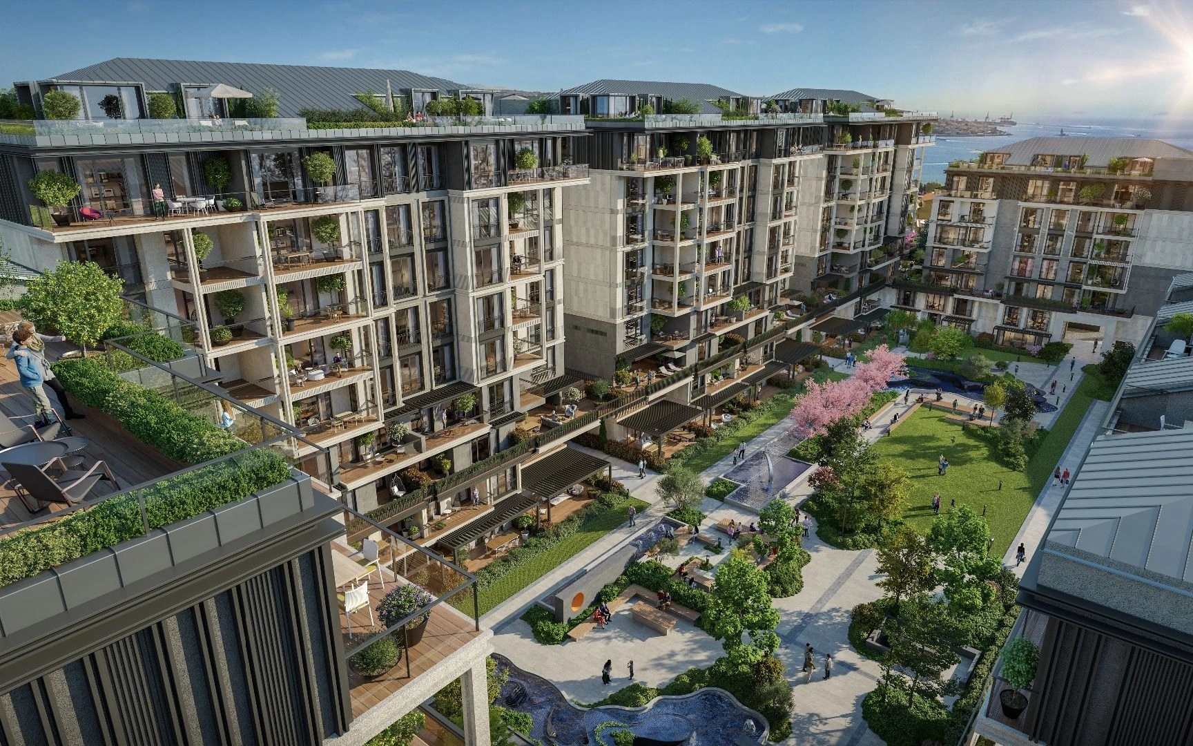 İstanbul'un merkezindeki prestijli konut kompleksi