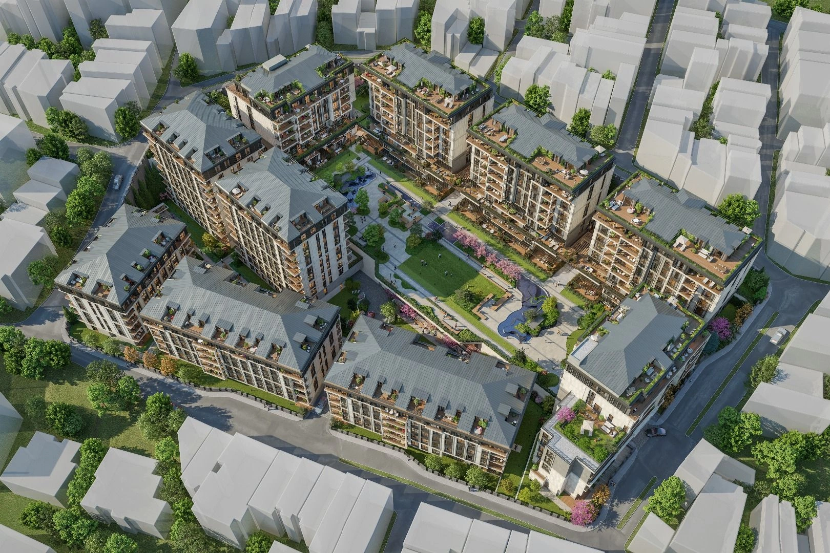 İstanbul'un merkezindeki prestijli konut kompleksi