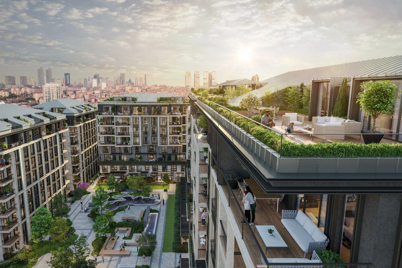 İstanbul'un merkezindeki prestijli konut kompleksi