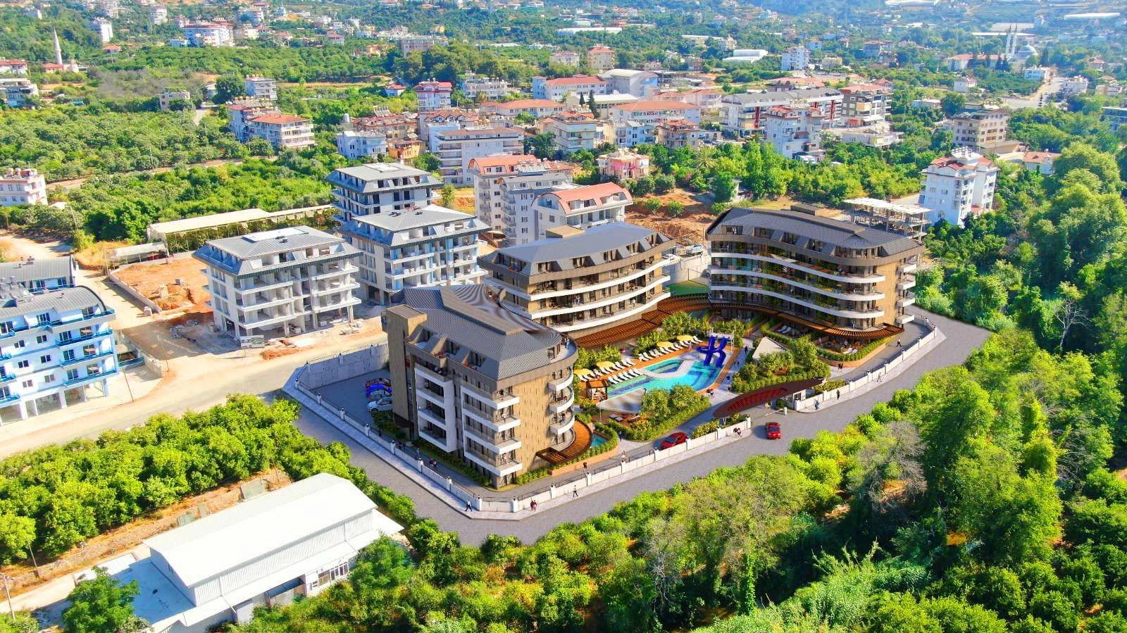 مجمع شقق فاخر جديد في ألانيا، تركيا