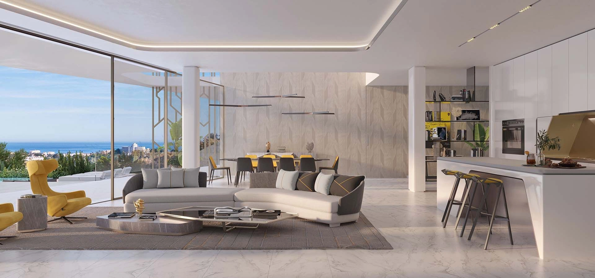 Luxury villa complex in Benahavis of Costa del Sol