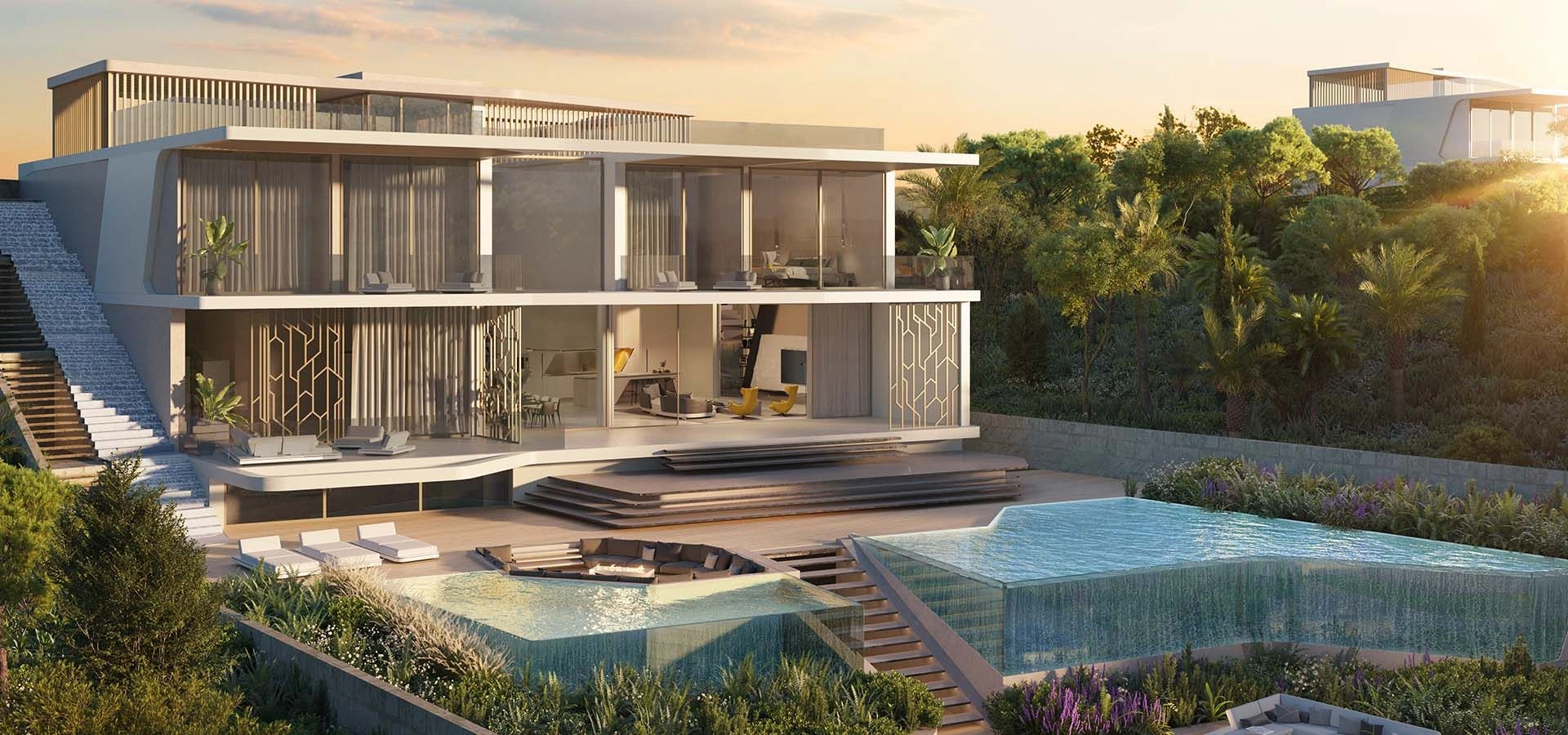 Luxury villa complex in Benahavis of Costa del Sol