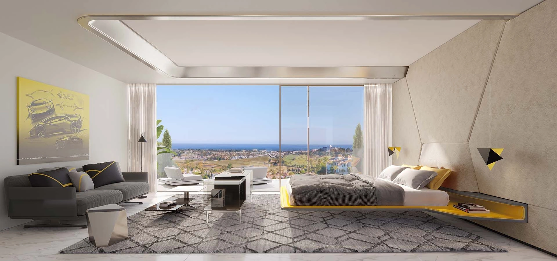 Luxury villa complex in Benahavis of Costa del Sol