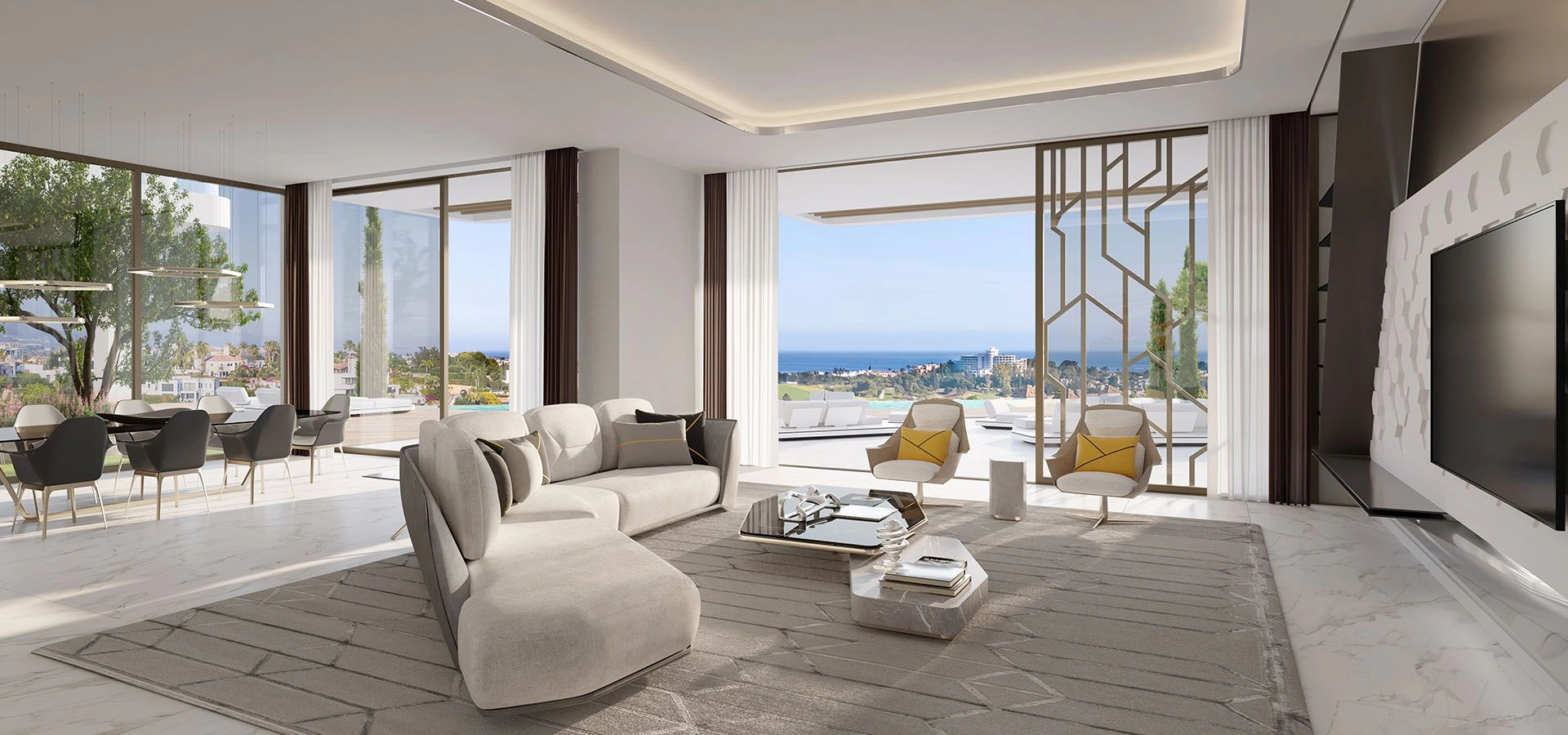 Luxury villa complex in Benahavis of Costa del Sol