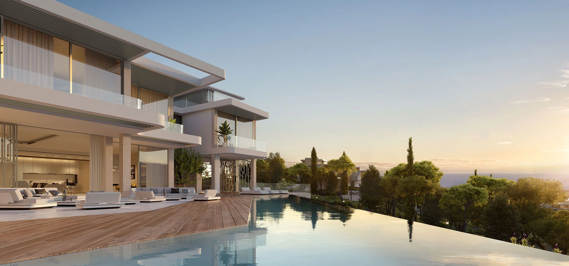 Luxury villa complex in Benahavis of Costa del Sol