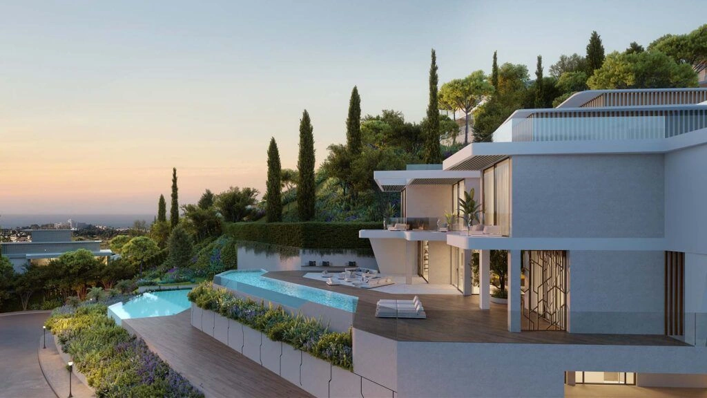 Luxury villa complex in Benahavis of Costa del Sol