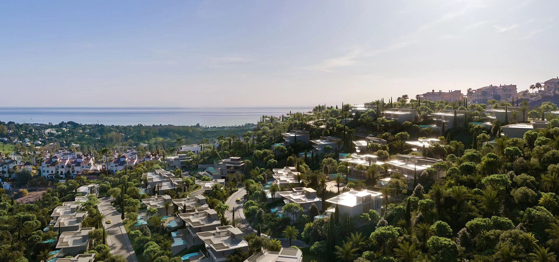 Luxury villa complex in Benahavis of Costa del Sol