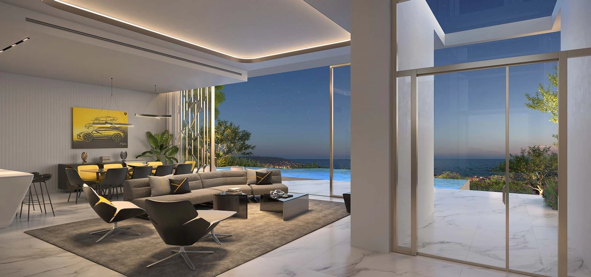 Luxury villa complex in Benahavis of Costa del Sol