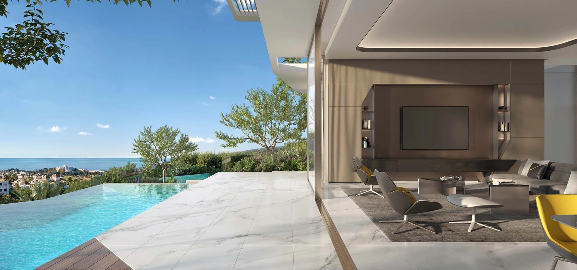 Luxury villa complex in Benahavis of Costa del Sol