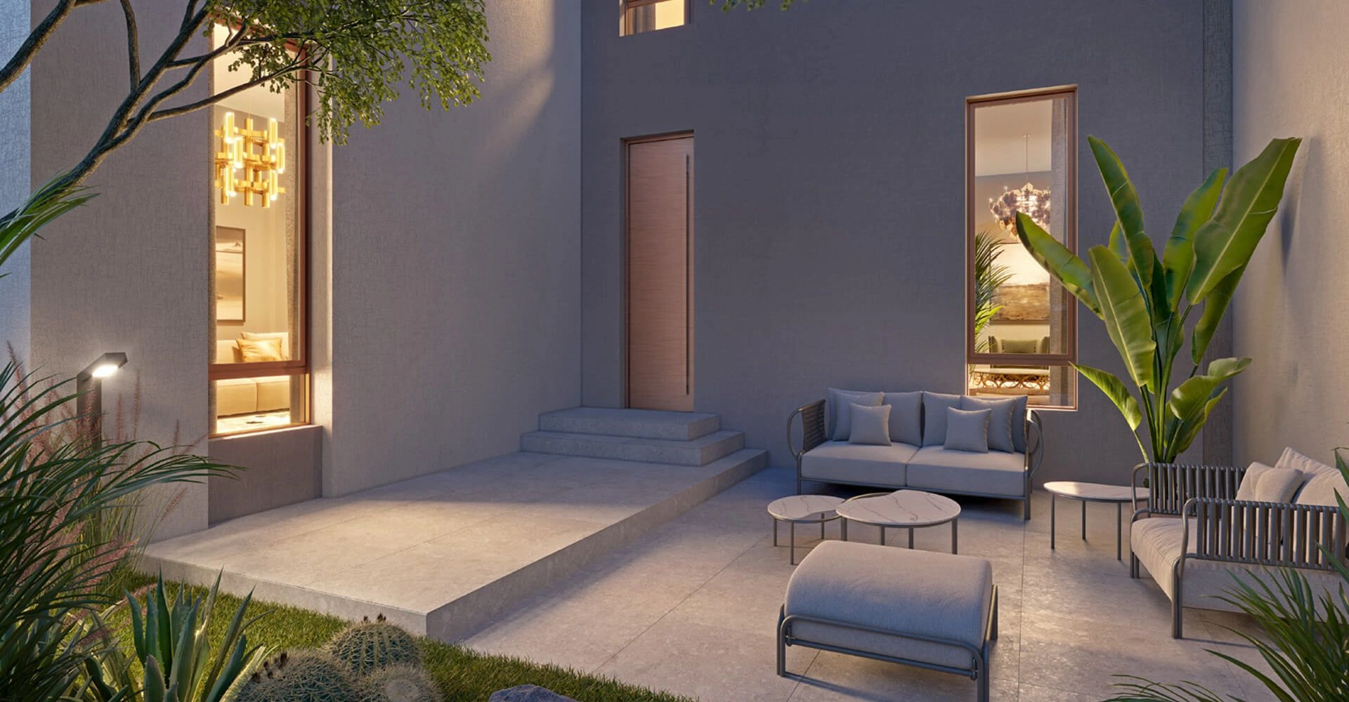 Complejo de villas de lujo en la zona de Riad, Arabia Saudita