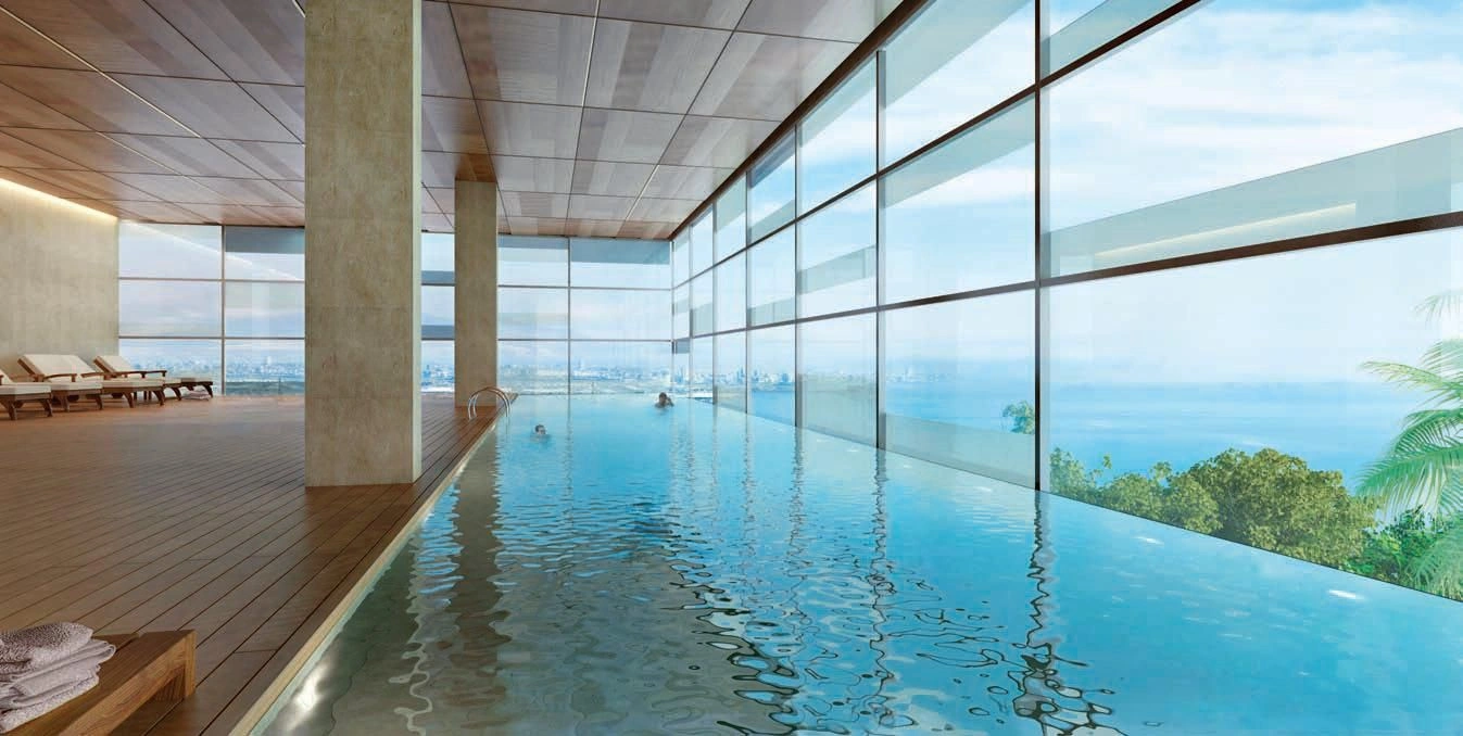 New high-rise residence with swimming pools and gardens, Jeddah, Saudi Arabia