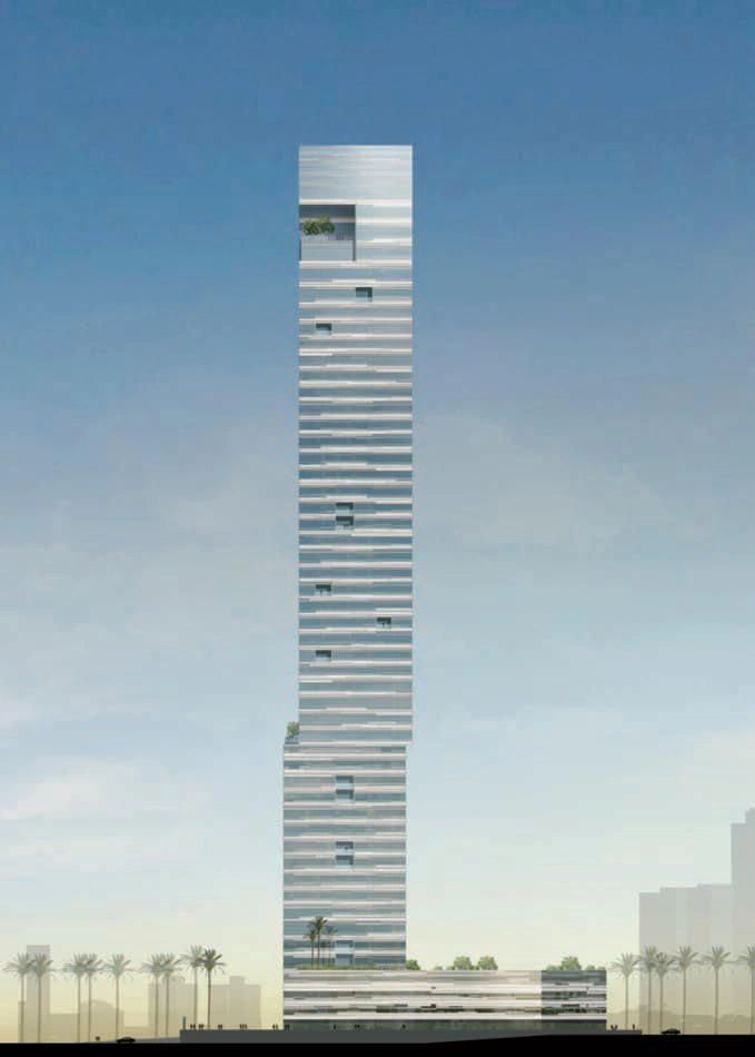 New high-rise residence with swimming pools and gardens, Jeddah, Saudi Arabia