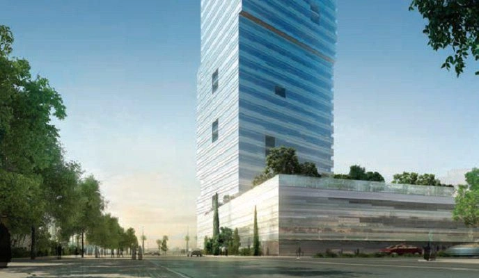 New high-rise residence with swimming pools and gardens, Jeddah, Saudi Arabia