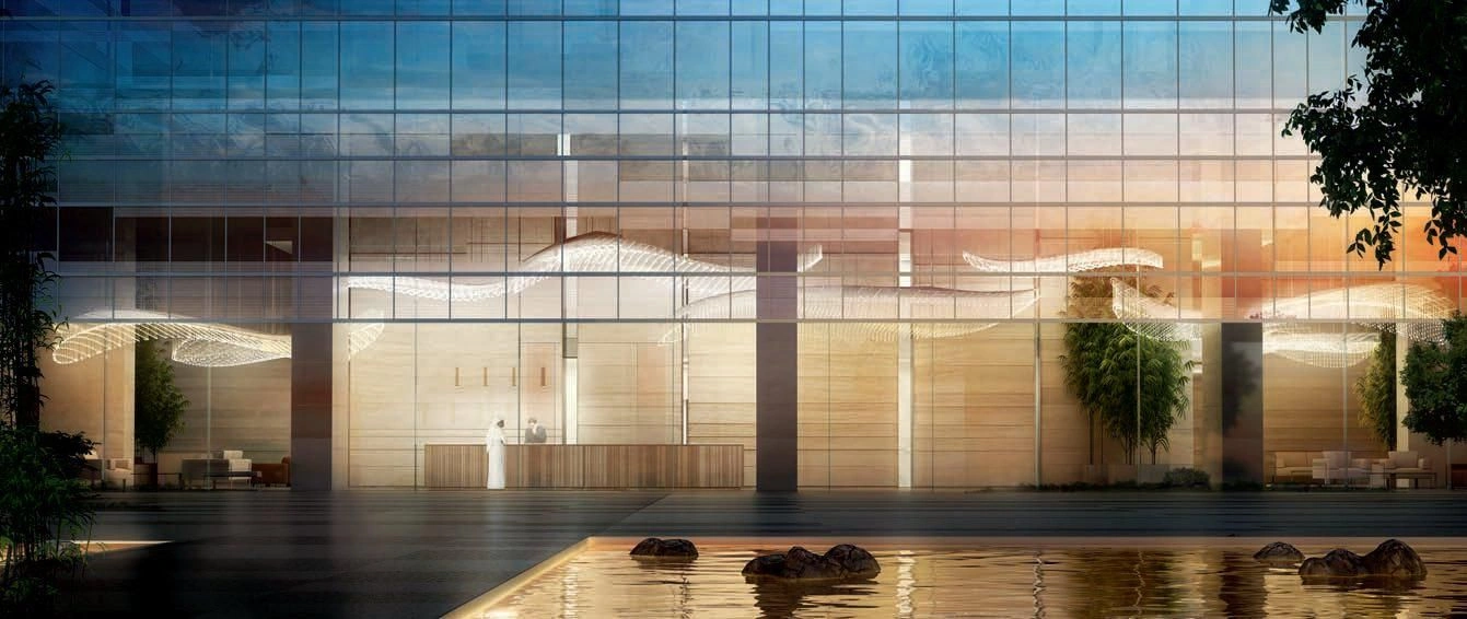 New high-rise residence with swimming pools and gardens, Jeddah, Saudi Arabia