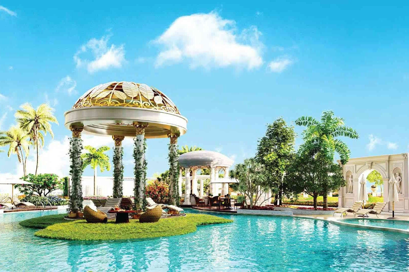 Luxurious property in the quiet green Arjan area of Dubai