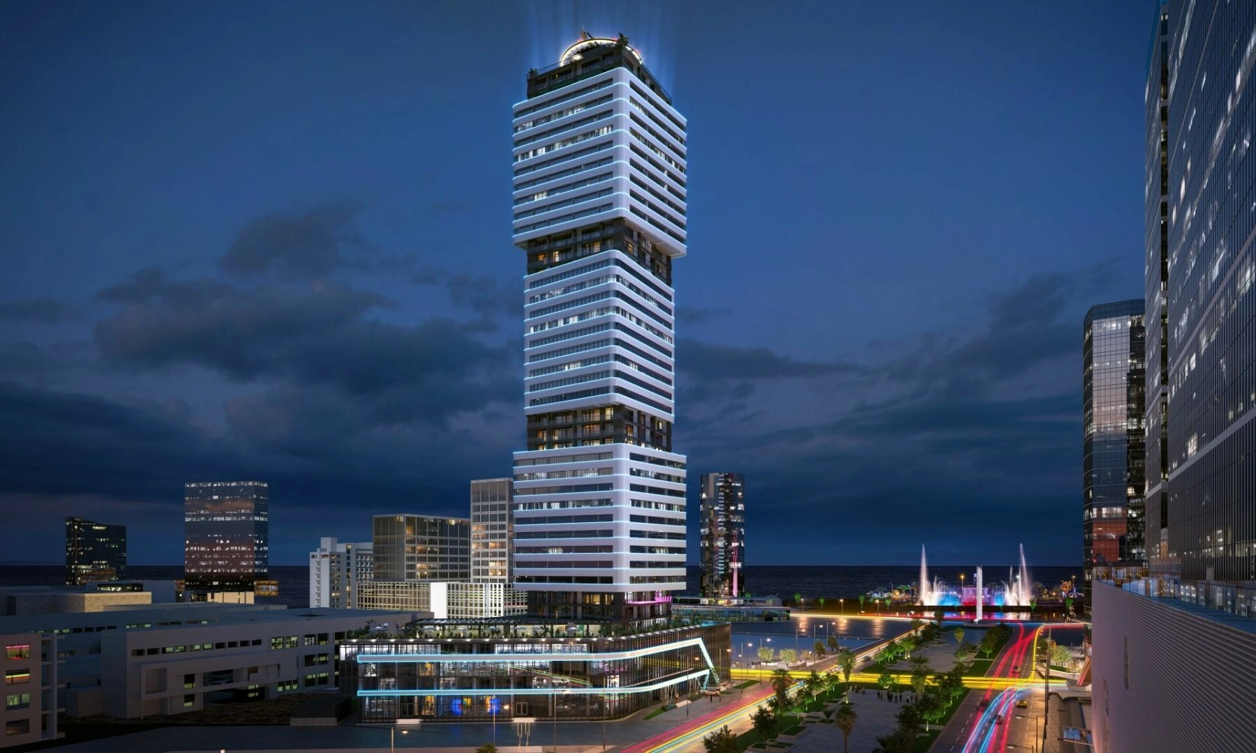 مجتمع مسکونی در مرکز گردشگری باتومی، گرجستان