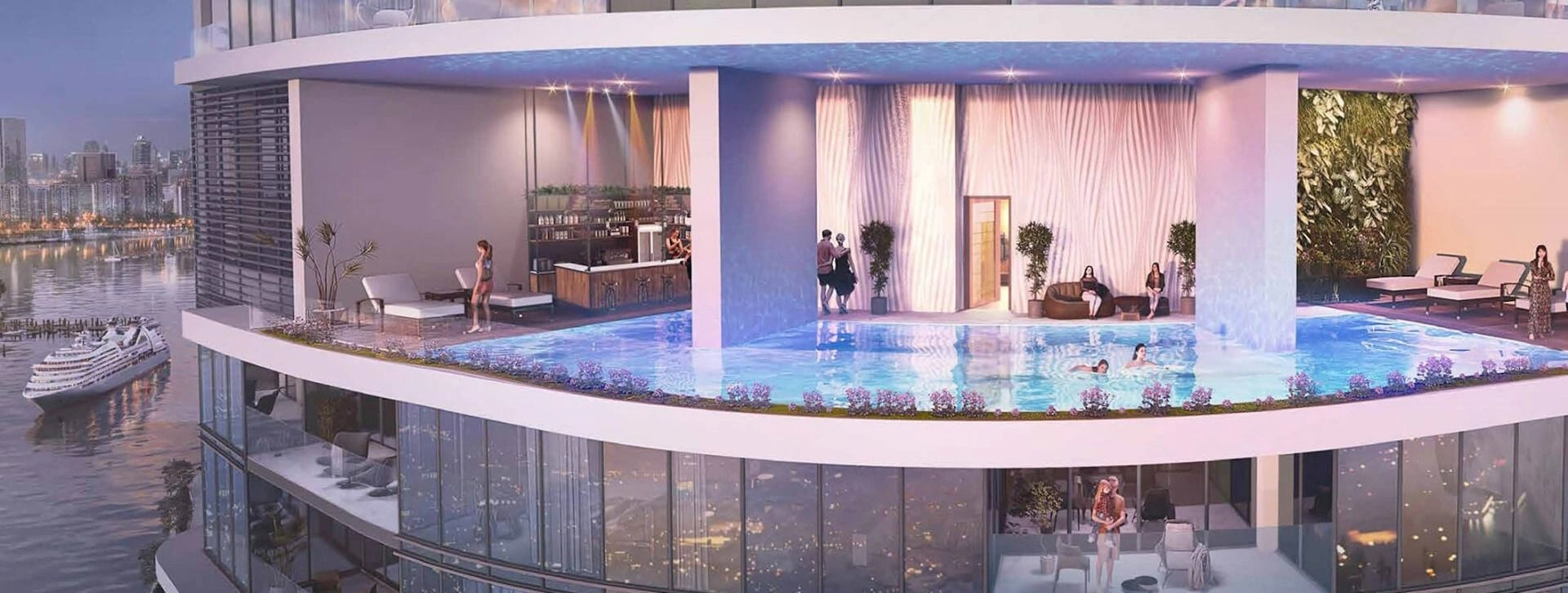 Elite residential complex in the Dubai Maritime City area