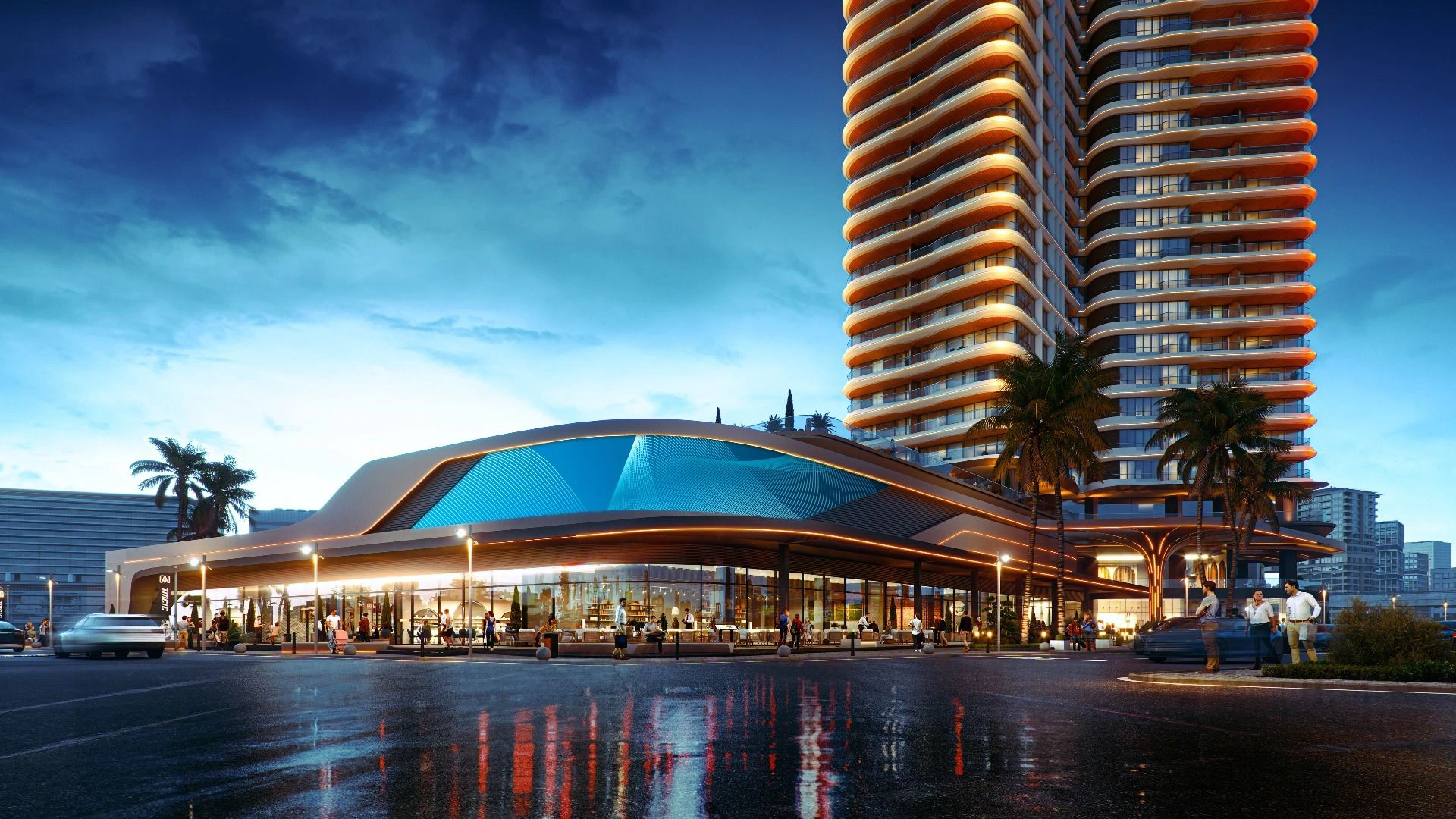 Elite residential complex with sea views in Izmir