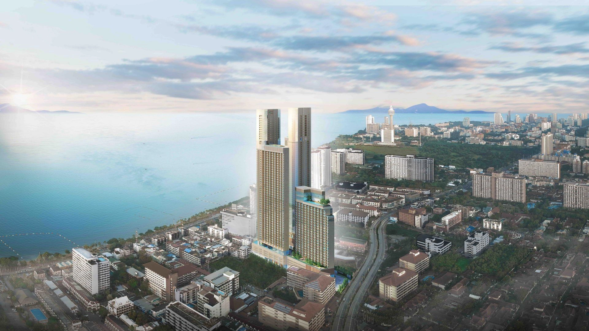 Technological project in Jomtien beach of Pattaya, Thailand