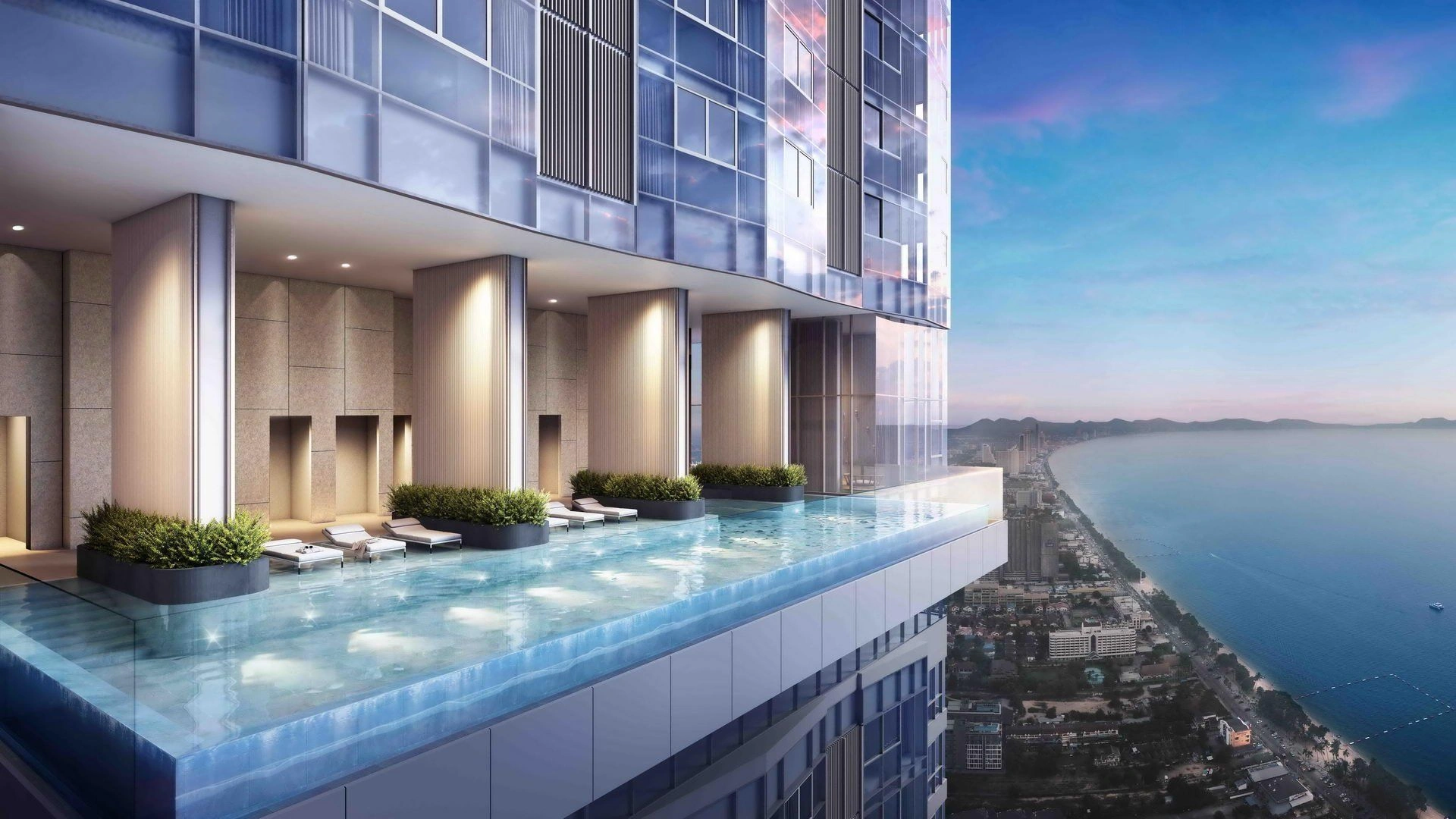 Technological project in Jomtien beach of Pattaya, Thailand