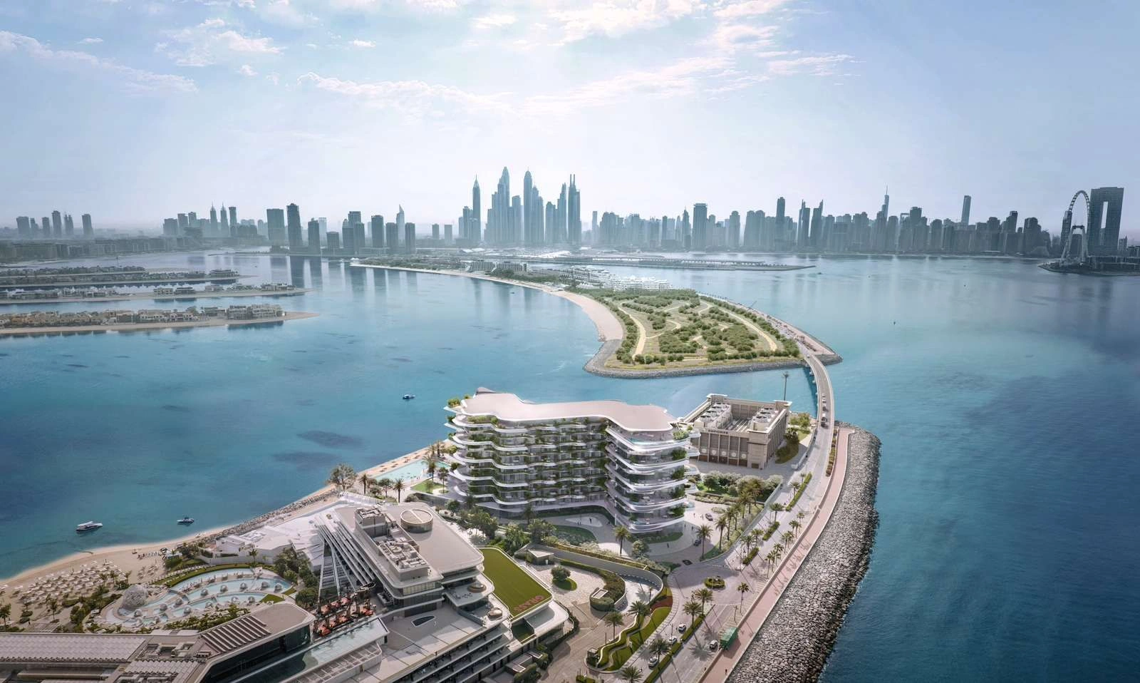 مشروع سكني فاخر في جزيرة النخلة جumeirah بدبي