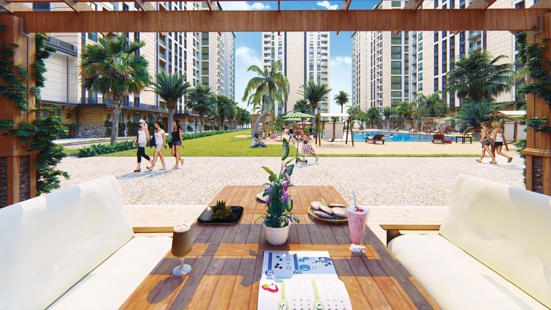 Элитный жилой комплекс в пригороде Стамбула