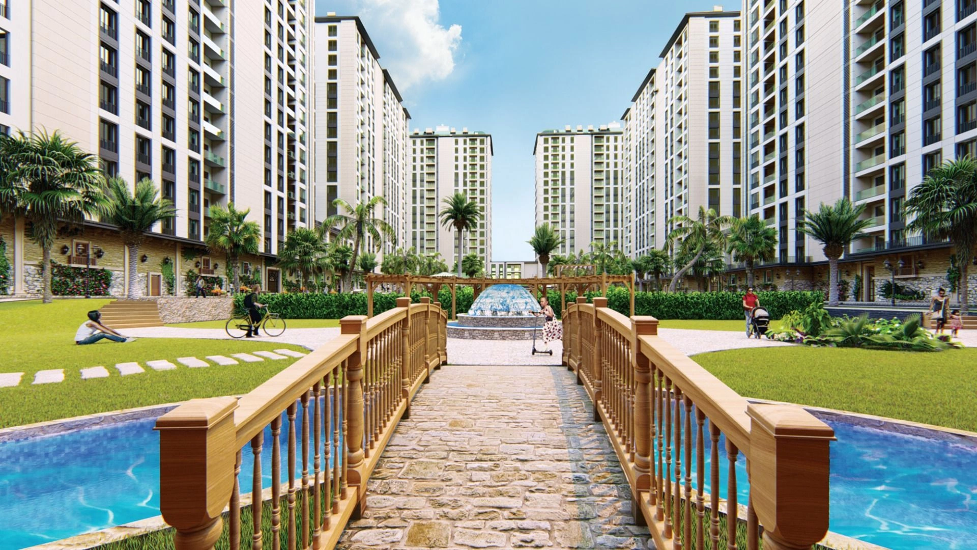 Элитный жилой комплекс в пригороде Стамбула