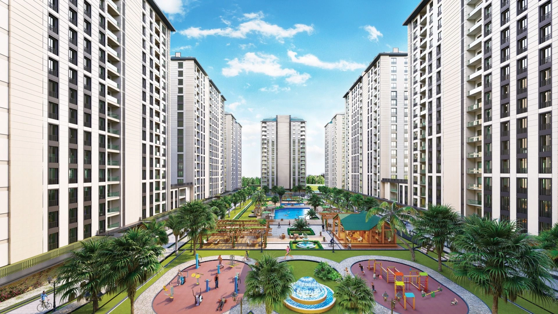 Элитный жилой комплекс в пригороде Стамбула