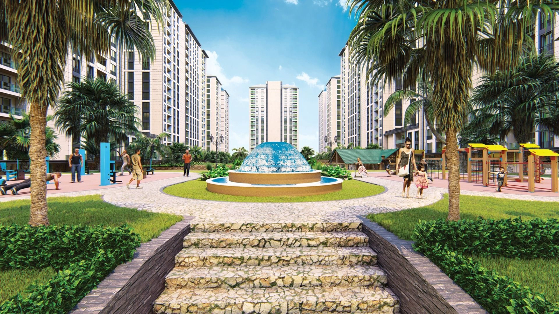 Элитный жилой комплекс в пригороде Стамбула