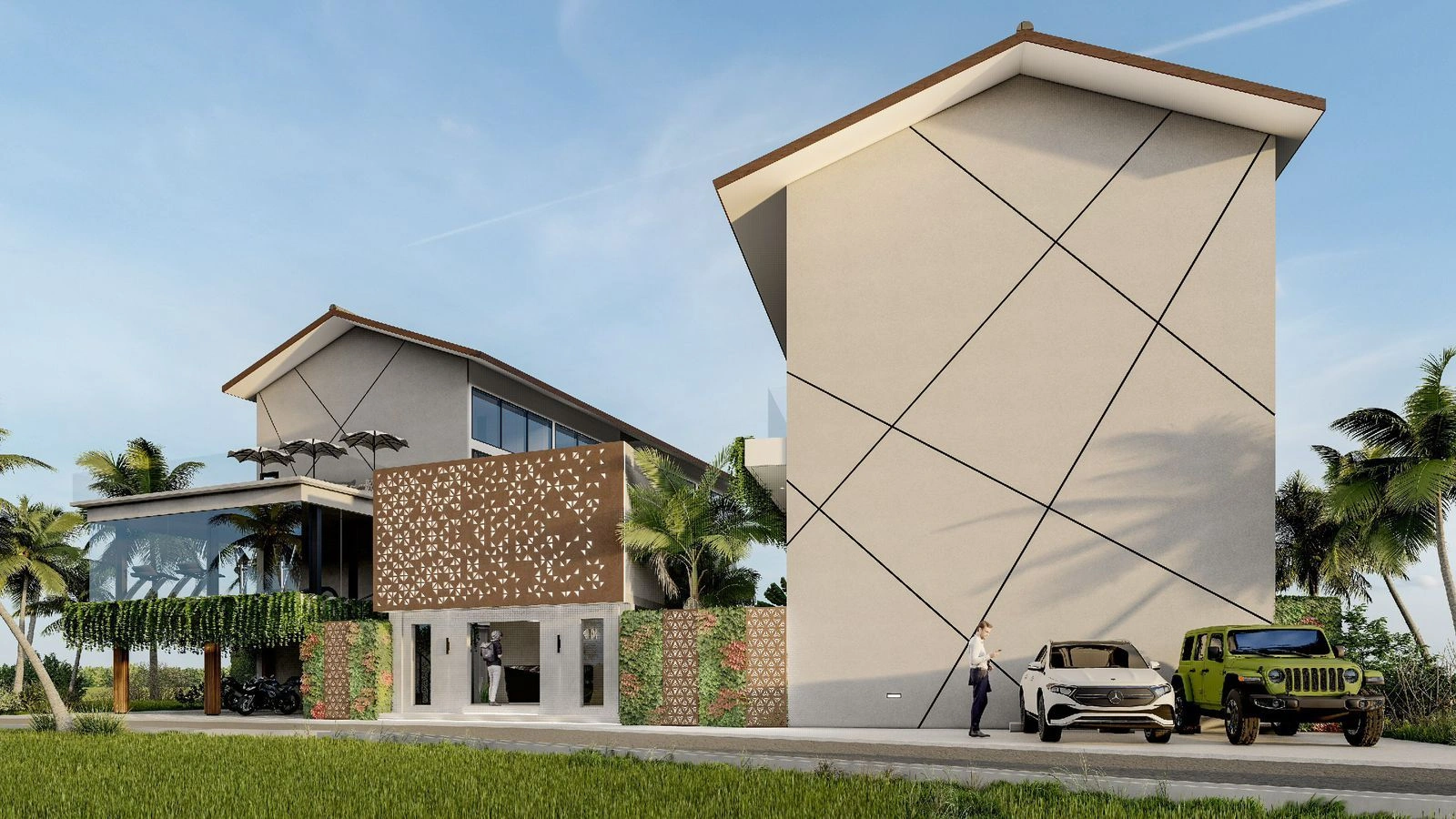 Ergonomic apartments in Canggu