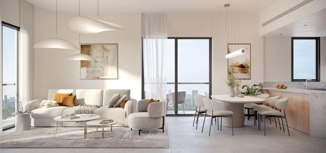 Nouvelle résidence de luxe Cello avec piscines près des autoroutes, dans le prestigieux quartier de JVC, Dubaï, Émirats Arabes Unis