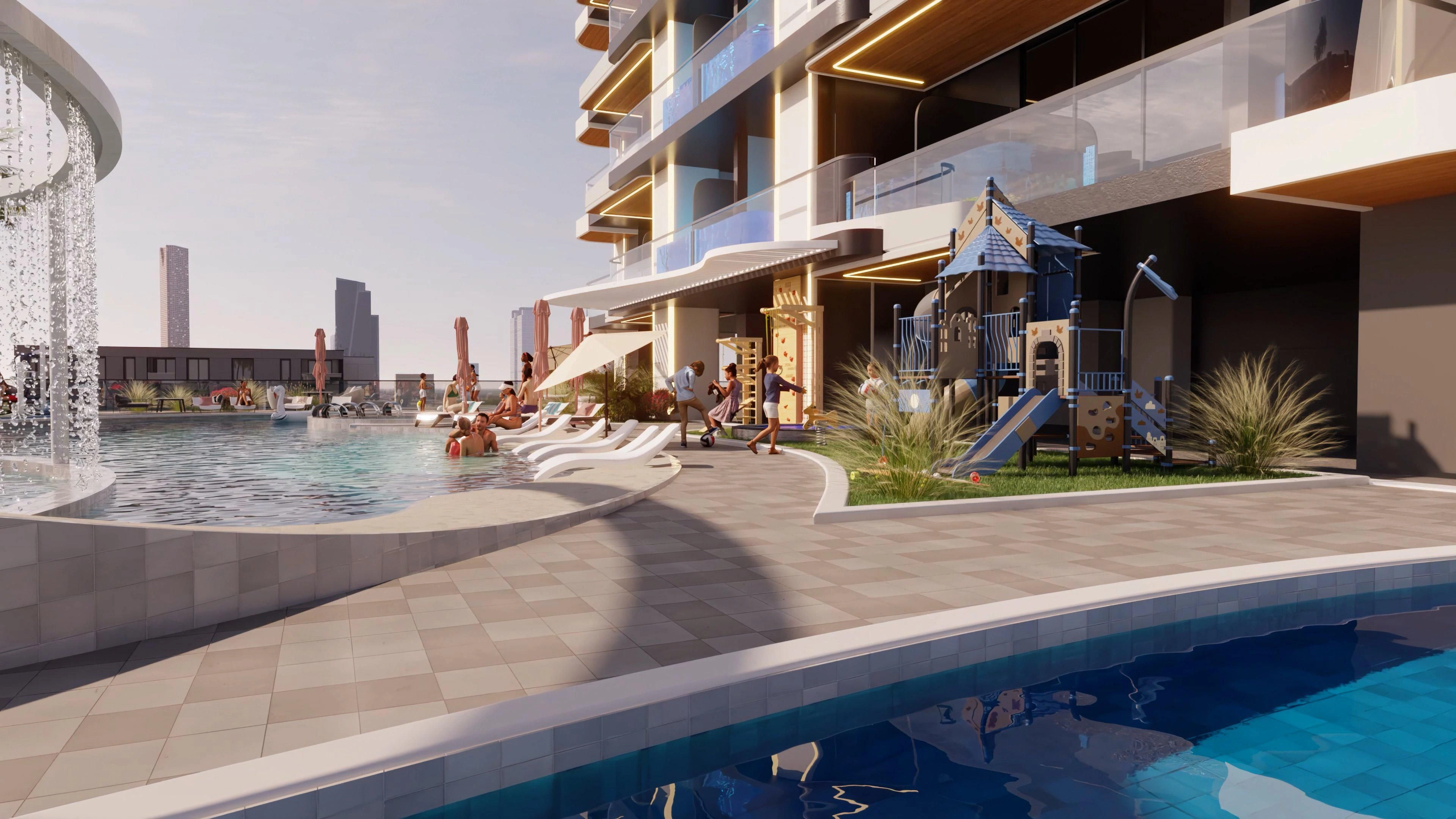 Modern apartments in a multi-storey residential complex with developed infrastructure, JVC, Dubai, UAE