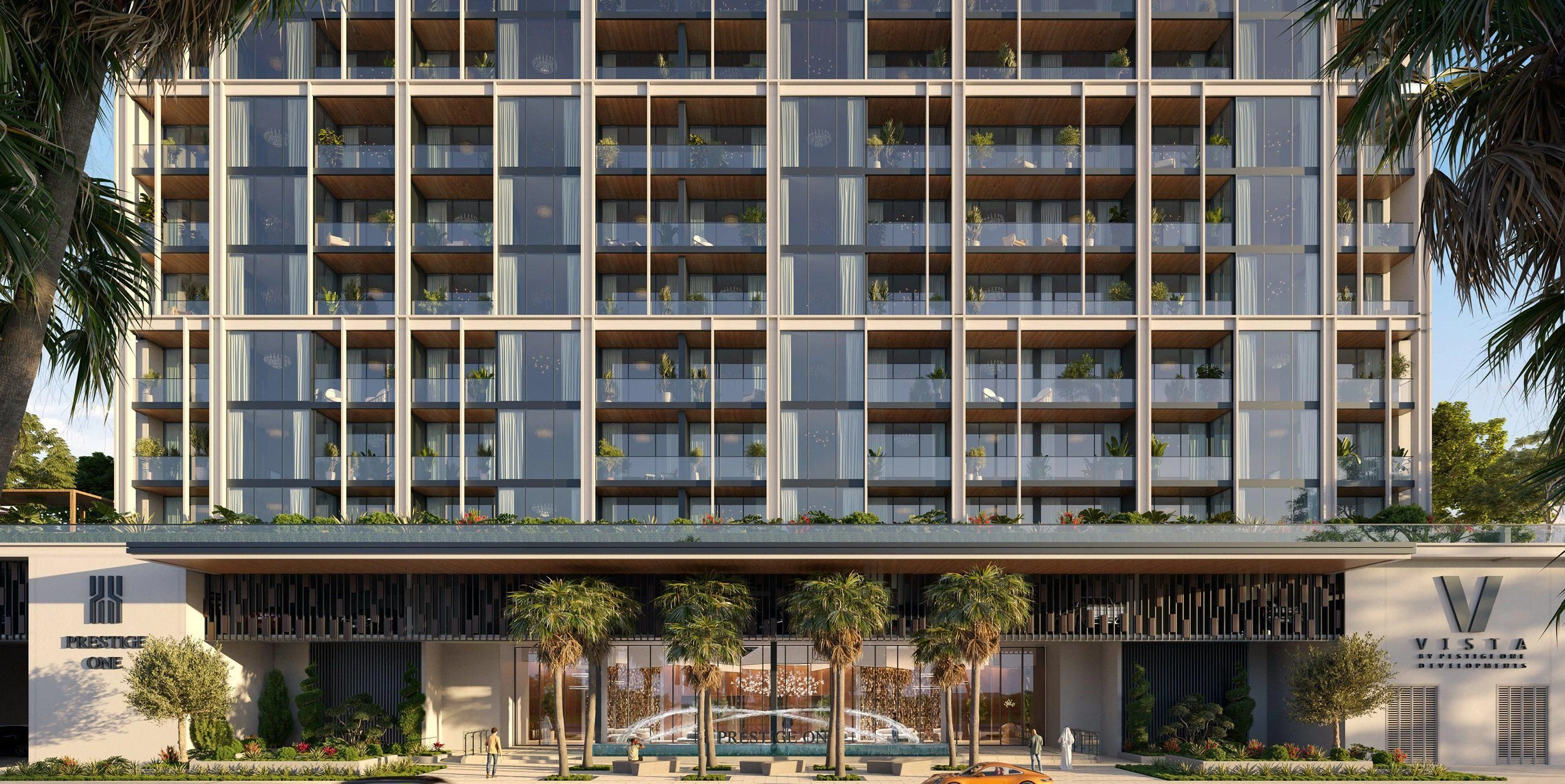 New Vista residence with swimming pool, green areas and cinema, Dubai Sports city, Dubai, UAE