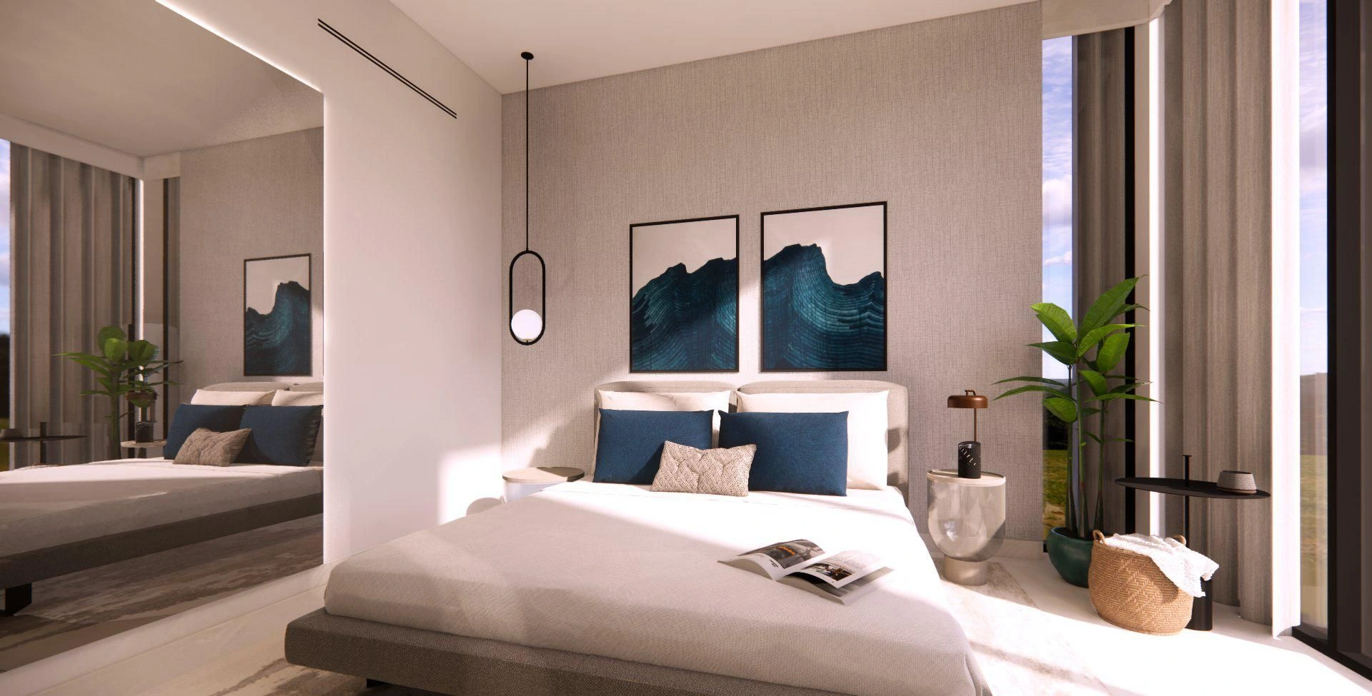 New Vista residence with swimming pool, green areas and cinema, Dubai Sports city, Dubai, UAE