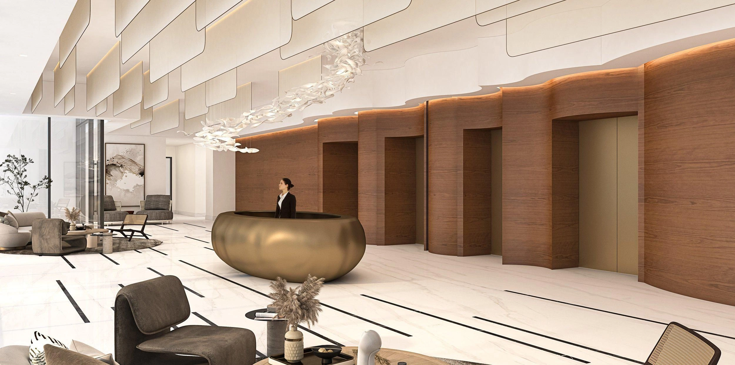 New Vista residence with swimming pool, green areas and cinema, Dubai Sports city, Dubai, UAE