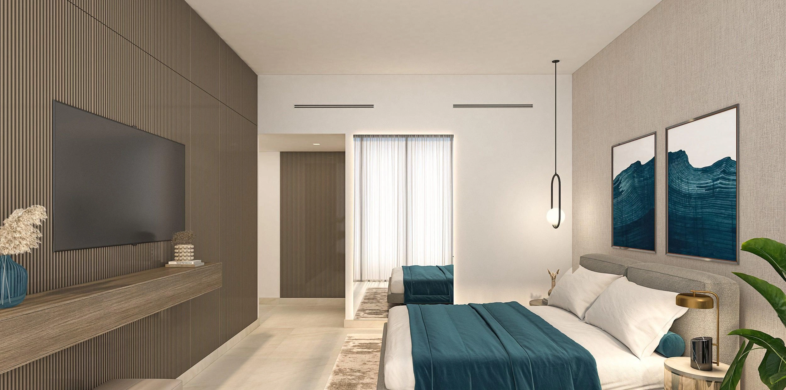 New Vista residence with swimming pool, green areas and cinema, Dubai Sports city, Dubai, UAE