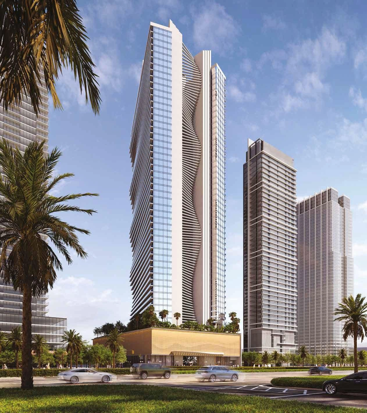 Neue Hochhausresidenz Mar Casa mit Strand, Schwimmbädern und Spa, Maritime City, Dubai, VAE