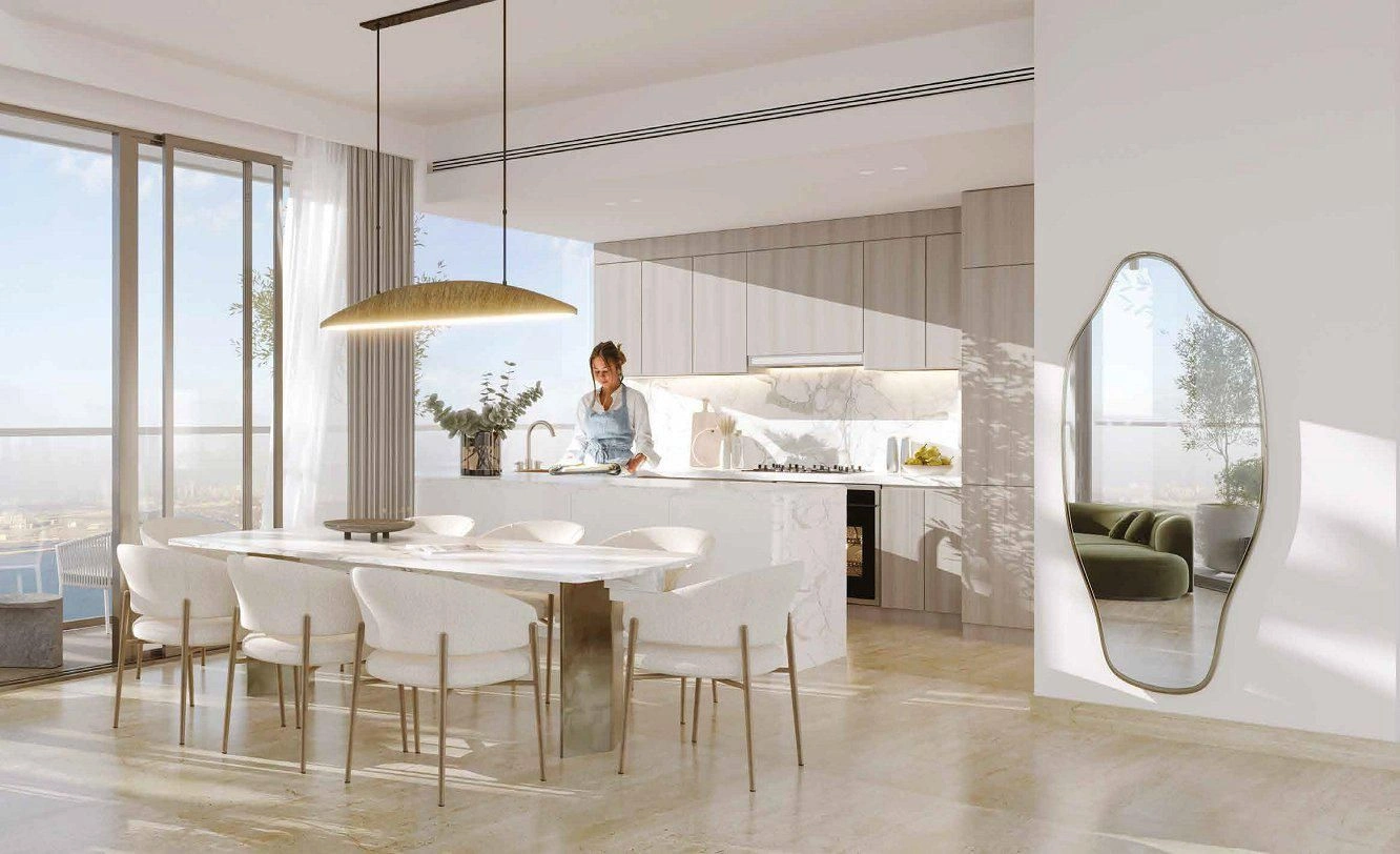 Neue Hochhausresidenz Mar Casa mit Strand, Schwimmbädern und Spa, Maritime City, Dubai, VAE