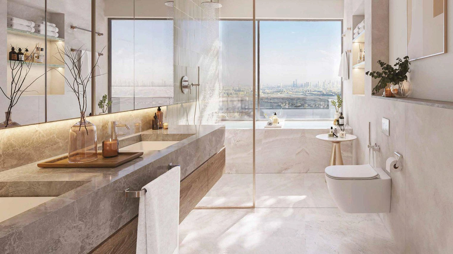 Neue Hochhausresidenz Mar Casa mit Strand, Schwimmbädern und Spa, Maritime City, Dubai, VAE