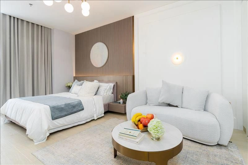 New residence Q Gardens Loft with swimming pool and cinema in the JVC area, in the center of Dubai, UAE