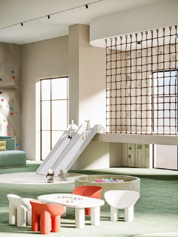 New residence Q Gardens Loft with swimming pool and cinema in the JVC area, in the center of Dubai, UAE