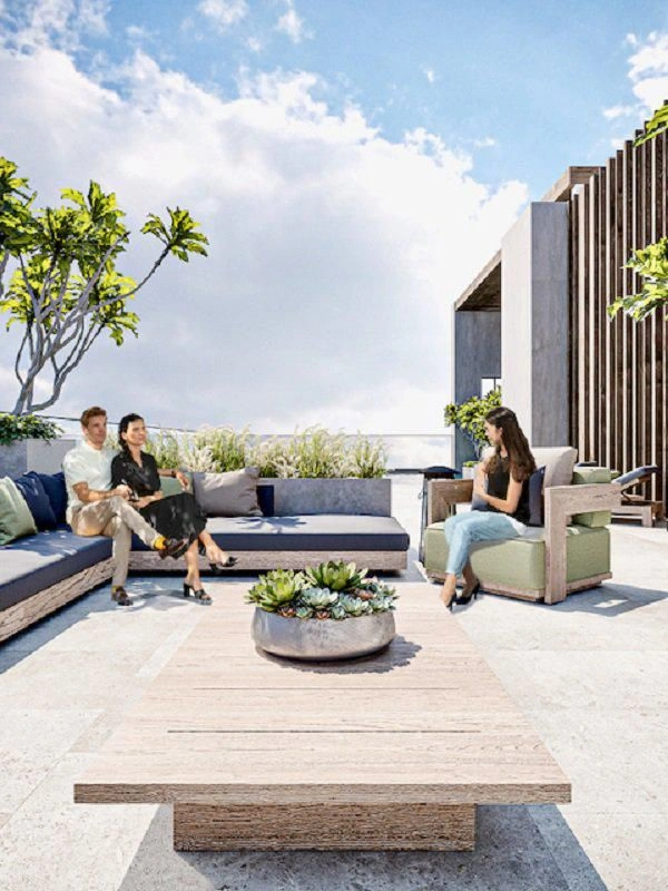 New residence Q Gardens Loft with swimming pool and cinema in the JVC area, in the center of Dubai, UAE