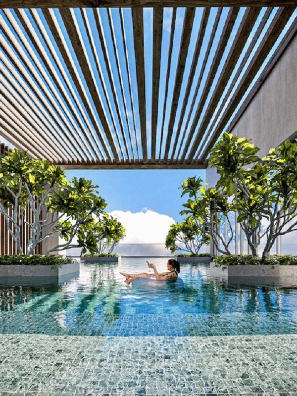 New residence Q Gardens Loft with swimming pool and cinema in the JVC area, in the center of Dubai, UAE