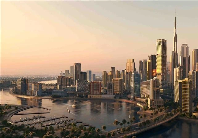 New high-rise residence St Regis Residences with infinity pools, Downtown Dubai, Dubai, UAE