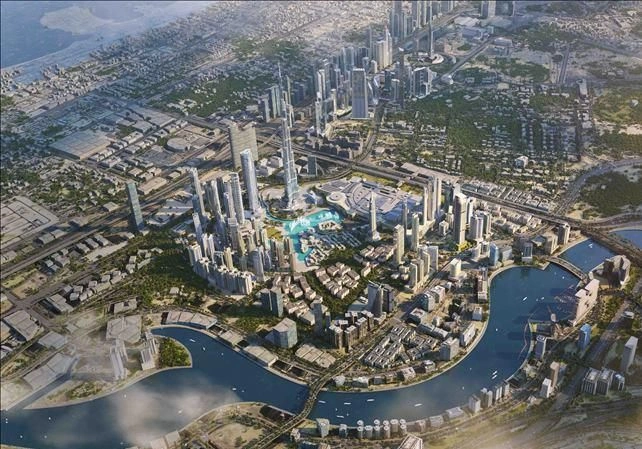 New high-rise residence St Regis Residences with infinity pools, Downtown Dubai, Dubai, UAE