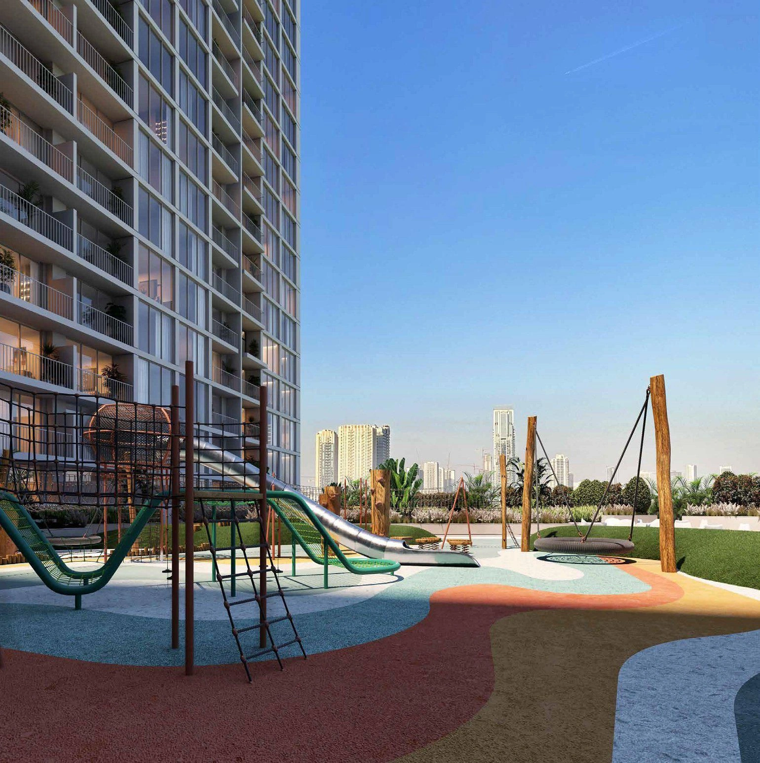 Nuovo residence Luma Park Views con piscine a Dubai, UAE