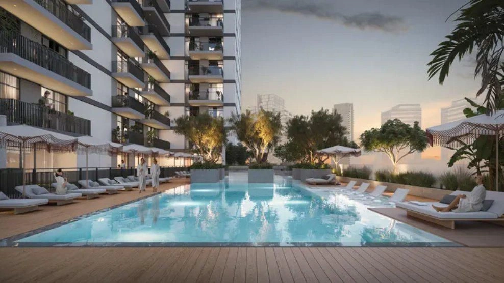 New apartments in Hadley Heights residential complex with a wide range of services, Jumeirah Village Circle, Dubai, UAE