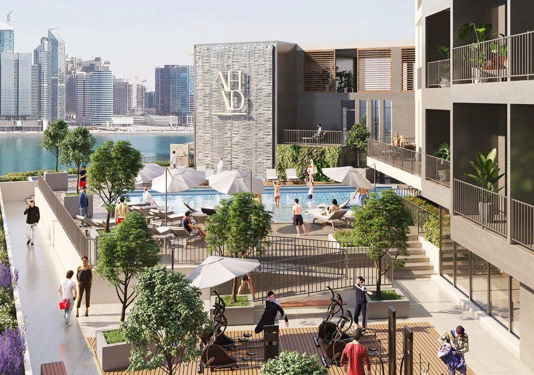 Résidence de grande hauteur Ahad Residences près de la plage et de la station de métro, au cœur de Business Bay, Dubaï, EAU